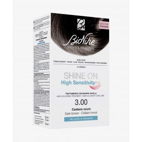 SHINE ON HS HIGH SENSITIVITY PLUS  3.00 CASTANO SCURO- VOPSEA PENTRU PAR HIPOALERGENICA FARA PPD SI PTD