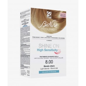 SHINE ON HS HIGH SENSITIVITY PLUS  8.00 BIONDO CHIARO- VOPSEA PENTRU PAR HIPOALERGENICA FARA PPD SI PTD